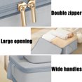 thumbnail image 5 of Travel Compression Bag, Waterproof Clothing Organizer, Large Capacity, Mesh Panel Design, For Outdoor Travel, Space-Saving Gear, Durable Polyester Material, Multi-Purpose Suitcase Companion $BS$3, 5 of 5