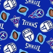 NFL Tennessee Titans Fleece Fabric, per Yard