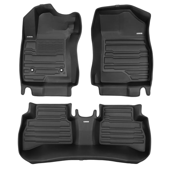 TuxMat - For Buick Encore GX AWD 2020-2026 Models - Custom Car Mats - Maximum Coverage, All Weather, Laser Measured - This Full Set Includes 1st and 2nd Rows