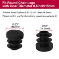 thumbnail image 2 of 5/8" 16mm OD Plastic Round Tube Inserts Protector 36pcs, 0.51"-0.6" Inner Dia, 2 of 7