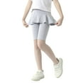 thumbnail image 3 of Girls Knee-Length Leggings with Skirt  Summer Stretchy Athletic Pants for Girl 3-11 Years, 3 of 9