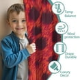 thumbnail image 3 of Blackout Kids Curtains,Red Cheetah Leopard Pattern Childrens Insulated Curtains Set Of 2,Bedroom Essentials,Toddler Room Decor 42"x54", 3 of 5