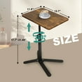 thumbnail image 2 of SHIBAILI C-Shaped Swivel Side Table - 16" Adjustable Height,Suitable for Living Room Bedroom,Easy Assembly (Vintage), 2 of 9