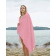 thumbnail image 2 of Pink Beach Towels Oversized Super Absorbent, Pure Pink Lightweight Bath Towel Quick Dry Sets For Bathroom/Pool/Rv Camping/Beach Play/Gym Room/Picnic 30"x60", 2 of 8
