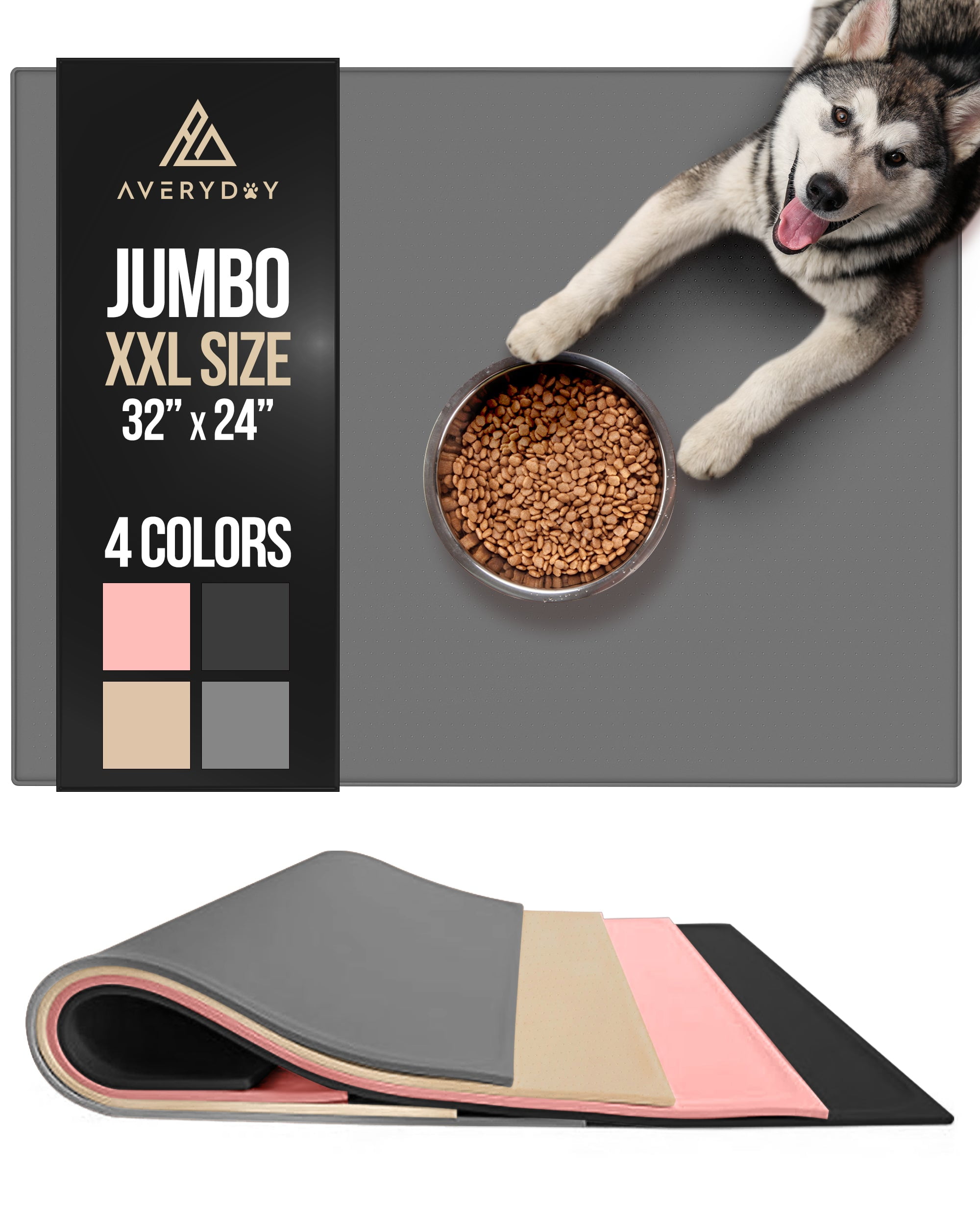  SUPERDESIGN Dog Food Mat Bowl Mat for Floors