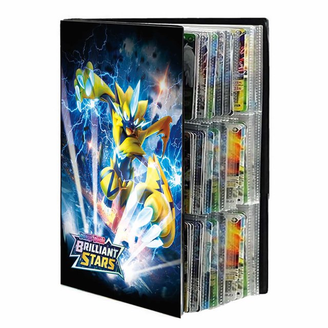 Álbum de cartas de Pokémon con 9 bolsillos, libro de cartas con 540 tarjetas, mapa de Pokémon, Pikachu, Charizard, soporte de Pokemon, carpeta de lista cargada Fivean unisex