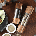 thumbnail image 4 of 5X Pepper Grinder Transparent Pepper Mill Salt Grinding Ceramic Core Multipurpose Seasoning Bottle Cruet 6 Inches, 4 of 6