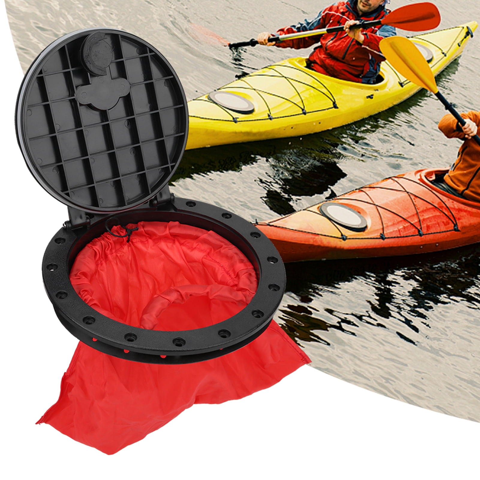 New 8" Deck Plate Boat Kayak Canoe Storage Bag Cover Kit Hatch YI 