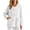 White#sleeping jacket for women, variant on Moxiu Bed Jackets Womens Cozy Soft Fleece Plush Jacket Floral Texture Pajama Top with Pockets Button Front Lounge Sleepwear White,S