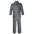 thumbnail image 4 of Boys Teens Party Formal Wedding Dark Gray Tuxedo 5pc Suits Set Size: 8 10 12-20, 4 of 4