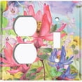 thumbnail image 4 of Metal Light Switch Plate Cover Classy Spring Floral Fields Sky Art FLW111, 4 of 13