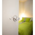 thumbnail image 3 of Design House 740399 Scroll Universal Latch Privacy Door Handle, Adjustable Backset, Satin Nickel Finish, 3 of 3