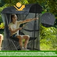 thumbnail image 4 of 63" H Mosquito Net Cover for Canopy Chair, Bug Barrier Mosquitos Mesh Tent Black Chair Mosquito Netting with Zipper Opening 35"X32" Waterproof Roof for Fishing Camping Chairs Outdoors, 4 of 7