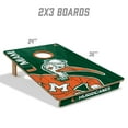 thumbnail image 6 of YouTheFan NCAA Miami Hurricanes 2' x 3' Cornhole Game, 6 of 6