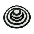 thumbnail image 6 of TYGHBN Women's Summer Sun Hat Wide Brim Straw Beach Hat Casual Outdoor Striped Design Water Hat for Women Low Profile Fedora Foldable Hats for Women Travel Summer Hat for Men Fedora Womens Water Hats, 6 of 6
