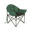 thumbnail image 1 of Faulkner Camping Chair 52286 Big Dog; Bucket Chair; 300 Pound Weight Capacity; Foldable; Green/Black; Steel Tubing With Polyester Padding/Polyester Fabric; Without Headrest; With Carry Bag, 1 of 3
