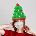 thumbnail image 6 of Christmas Tree Hat Xmas Women Men Stage Performance Ball Masquerade Headgear Green, 6 of 8