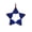 Blue, variant on Glass Bead Star Ornament - Fair Trade Christmas Decor Handmade in Uganda, East Africa