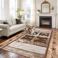thumbnail image 2 of Large Area Rugs for Living Room Bedroom, Vintage Farmhouse 8'x10' Rug Washable Carpet Runner Indoor Outdoor, Retro Home Text Country Star Wooden Non Slip Floor Mats Rug for Kitchen, Patio, 2 of 8