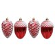 thumbnail image 3 of Adorno navideño colgante rojo con forma de piña, bellota, búho, copa, botella de vino, adorno navideño, bola, suministros para fiestas, escaparate, 3 of 5