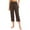 Brown, variant on Plebaso Women's High Waisted Yoga Capri Pants with Pockets Stretch Lounge Workout Summer Pants for Women