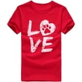 thumbnail image 2 of Hauts à Manches Courtes pour Femmes T-Shirt Unisexe Motif Imprimé Mode Décontractée Couleur Unie Hauts à Manches Courtes pour Femmes T-Shirts pour Femmes Mode, 2 of 7