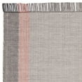 thumbnail image 4 of SAFAVIEH Montauk Sharlene Solid Striped Cotton Area Rug, Terracotta/Grey, 3' x 5', 4 of 6