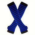 thumbnail image 1 of YOPTOP Festive Striped Winter Arm Sleeves - Fire Ninja Style - Women‘s Fashion Accessory - Hand Wash or Dry Clean - Elastic Material - Knit Pattern - Suitable for Outdoor Use - Decorativ, 1 of 6
