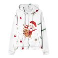 thumbnail image 3 of Puntoco Chaqueta De Mujer Casual Impreso Con Cremallera De Manga Larga Sudadera Con Capucha Chaqueta superior Liquidación De Navidad Puntoco Puntoco-477, 3 of 4