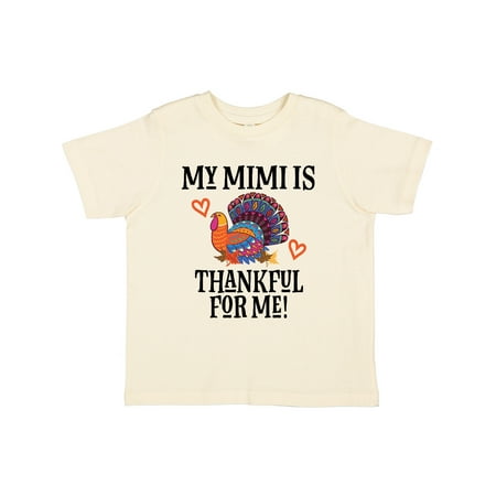 

Inktastic Thanksgiving Mimi Thankful for Me Turkey Gift Toddler Boy or Toddler Girl T-Shirt