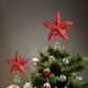 thumbnail image 5 of Star Tree Top Decoration, Christmas Tree Ornament, Holiday Party Home Decor, Ideal Christmas Gift, Festive Season Decor, Elegant Home Accents, Foldable Design, Metal Frame, Wooden Base, 2-Tier, 5 of 8