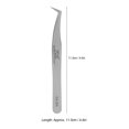 thumbnail image 4 of Stainless Steel Eyelash Grafting Tweezers Eyelash Extension Tweezers Accessory Silver, 4 of 5