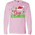 thumbnail image 3 of Inktastic Gigi Claus with Christmas Santa Hat and Snowflakes Long Sleeve T-Shirt, 3 of 5