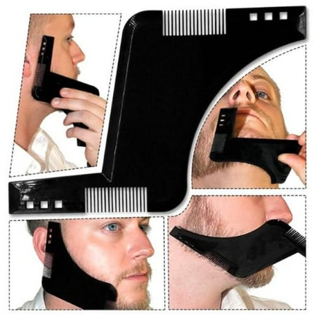 Beard Grooming Shaping Comb for Shaving Symmetric Beards Shaper Styling Template Kit (Best Beard Comb Material)