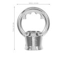 thumbnail image 2 of BRIGHTFUFU 6 ganchos de anillo con rosca M10 de alta resistencia para colgar lámparas colgantes, accesorios de metal para lámparas de araña y de techo., 2 of 7
