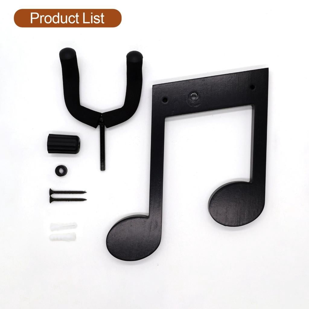 Guitar Wall Hangers Holder Display Stand Note Shape Guitar Hook Adjustable Display Stand Wall Ukulele Storage Rack