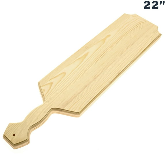 Wooden Paddle - Fraternity/Sorority Paddles - Solid Pine Unfinished Wood Paddle - Pick Your Greek Paddle Size