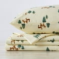 thumbnail image 4 of Great Bay Home Rustic Lodge Microfiber Wrinkle Resistant Sheet Set  (Queen, Deer), 4 of 6