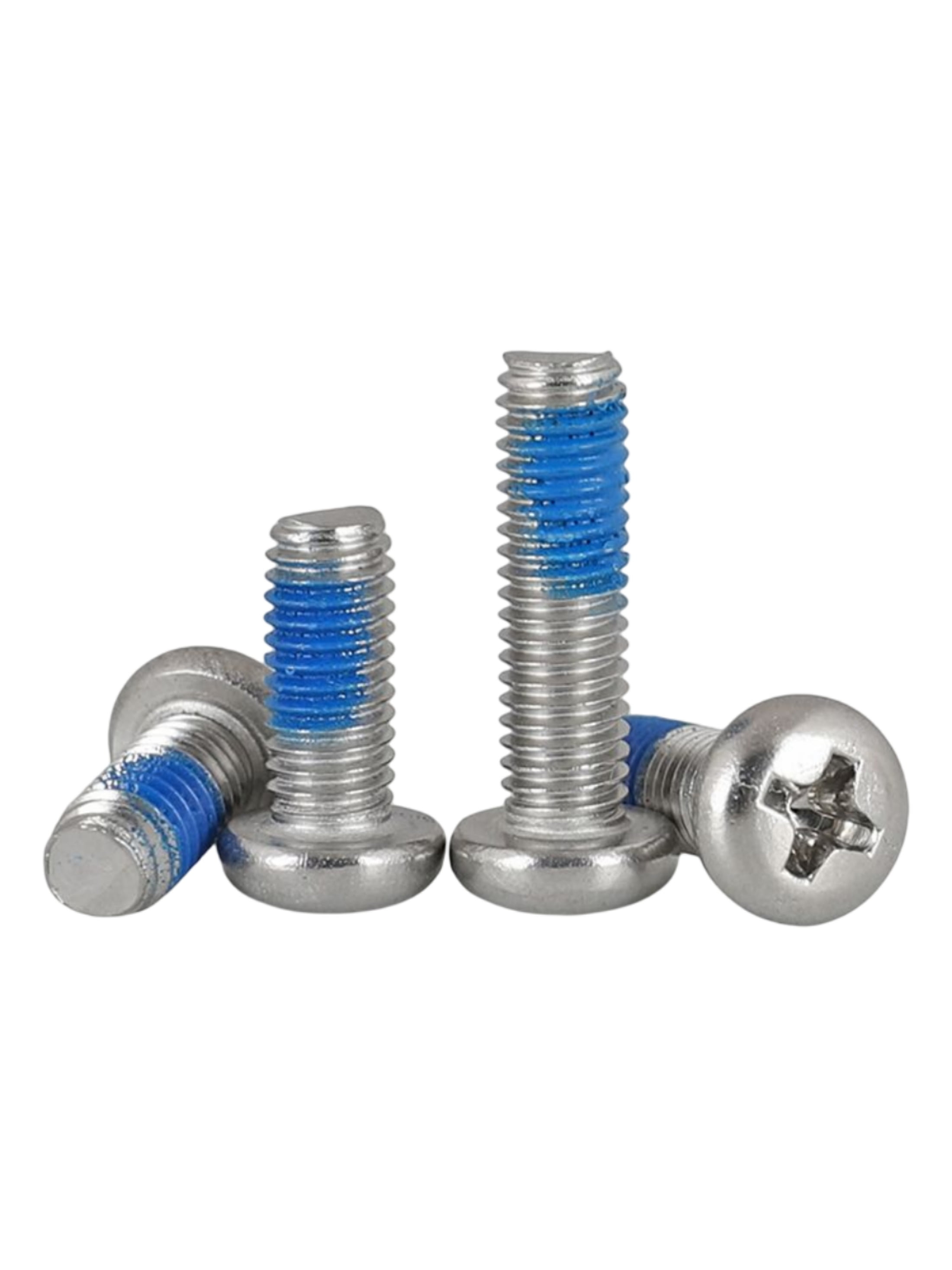 (20pcs) 304 Stainless Steel Round Head Cross Dispensing Anti-Dislodging Bolts M6x12mm