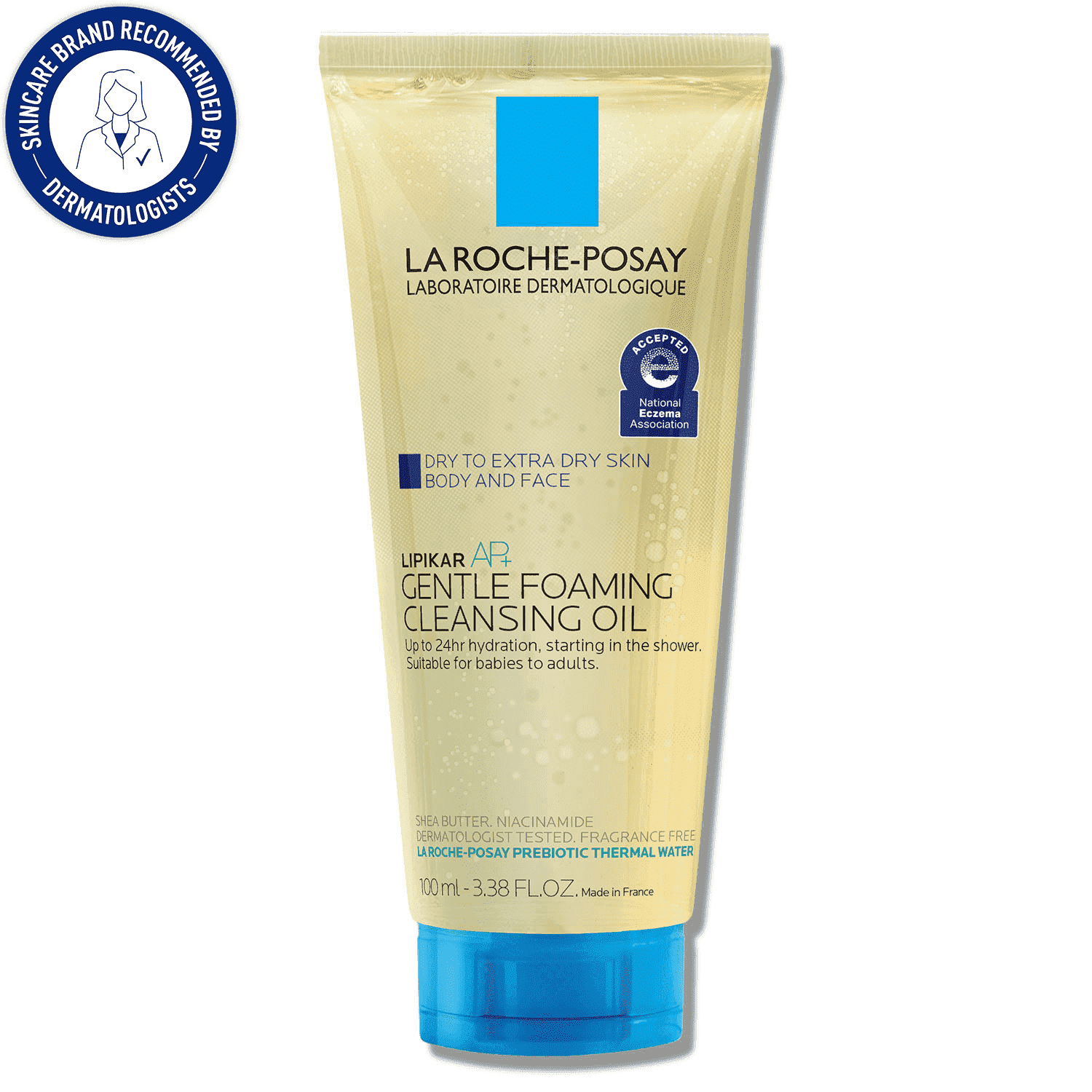 La Roche-Posay Lipikar AP+ Foaming Cleansing Oil, 3.38 oz photo 1