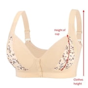 Plus Size BraFor Women Front Buckle Push Up Thin Bra For Big Breasts Sexy Lace Bra