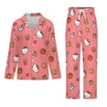 thumbnail image 2 of Hello Kitty Women's Pajama Sets Long Sleeve Button Down Sleepwear Nightwear Soft Pjs Lounge Sets, 2 of 6