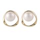 thumbnail image 1 of 1 par de pendientes de metal elegantes, pendientes colgantes con estilo para niñas., 1 of 8