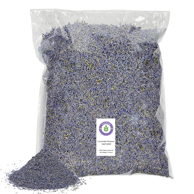 Flores secas de lavanda seeyoung, capullos de lavanda natural a granel de 1 kg