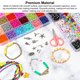 thumbnail image 4 of Cuentas De Pony De 4mm En 24 Colores, Cuentas Del Alfabeto Cuadradas Redondas Fáciles De Usar, 48 Rejillas Con Colgante Y Cuerda Elástica Para Fabricación De Joyas, 4 of 7