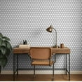 thumbnail image 3 of S4Sassy Peel & Stick Vinyl Wallpaper, Urban Chic Honeycomb Hexagon Print Contact Paper Waterproof - White, 25"x120", Removable Modern Wall Covering for Home Decor in Bedrooms & Living Areas, 3 of 9