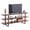 Rustic Brown, variant on DreamNook Bamboo TV Stand for 65 inch TV, Entertainment Center for Living Room, TV Media Console Cabinet, 2 Open Shelves, Walnut Color