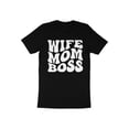 thumbnail image 3 of Wife Mom Boss Mommy Mother's Day Gift for Mama Women Mothers T-Shirt Boss Mom Birthday Holiday Mother's Day Presents Tshirt, 3 of 10