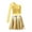 Gold, variant on TTAO Girls Sequins Hip Hop Jazz Dance Dress Outfits Kids Metallic Crop Top with Skirt Dancing Cheerleading cLOTHES Gold 14
