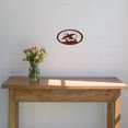 thumbnail image 2 of 7055 796762869145 Canard Ovale Métal Art Mural - Patine de Rouille, 2 of 2